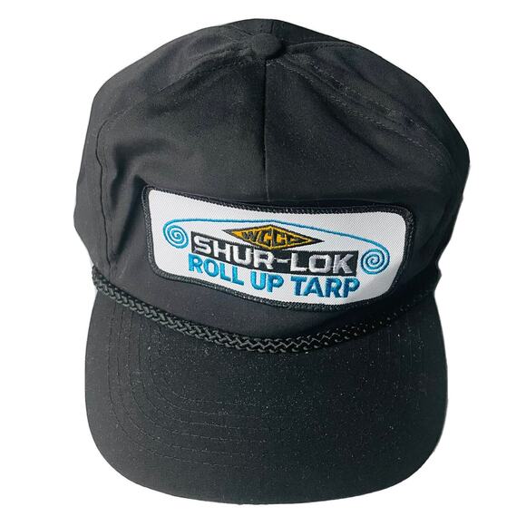 NWOT Shur-Lok Roll Up Tarp VTG Snapback Hat Cap Patch Zipper 90s Men